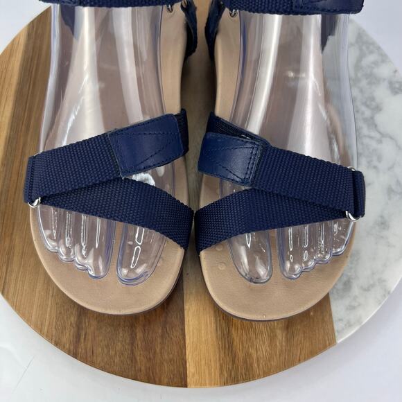 VIONIC 5 Rest Candace Women's Navy Orthotic Backstrap Sport Comfort Sandals - Picture 4 of 14